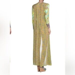 MAAJI WOMENS FULL LENGTH KIMONO SNAKESKIN SWIM COVERUP MEDIUM